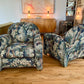 1980s Reupholstered Art Deco Style Club Chairs - a pair