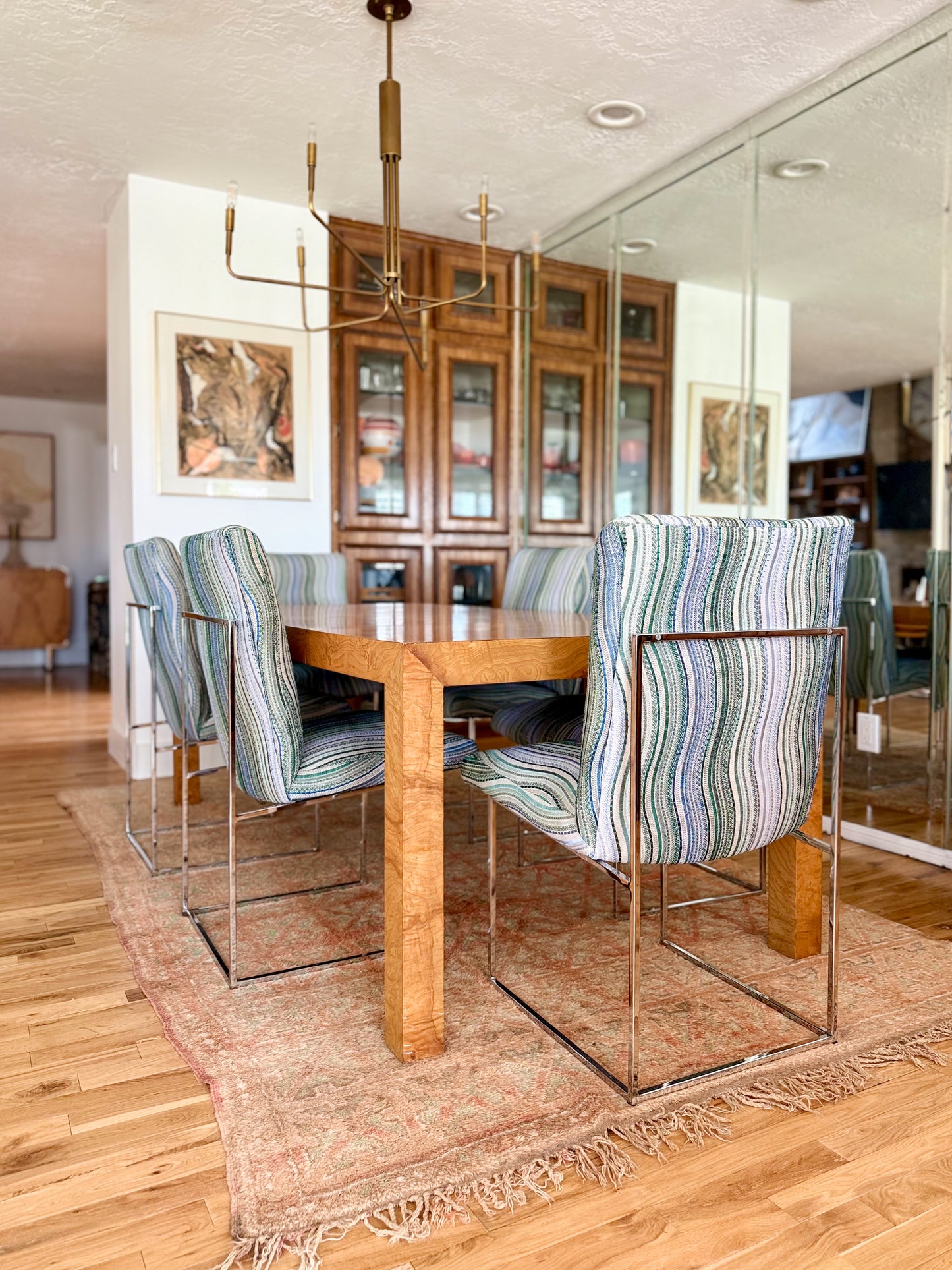 1970s Milo Baughman for Thayer Coggin 'Thin Line' Dining Chairs - Set of 6