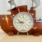 1960s Ship Clock and Night Light by United Clock Corp