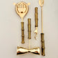 1970s Faux Bamboo 4-Piece Bar Tool Set