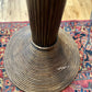 1980s Pencil Reed and Wicker Palm Tree Floor Lamp