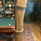 1980s Pencil Reed and Wicker Palm Tree Floor Lamp