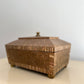 1980s Maitland Smith Resin Box with Brass Details