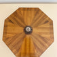 1980s Maitland Smith Checkered Wood Octagonal Box