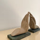 1980s Composite Hand Sculptures / Bookends