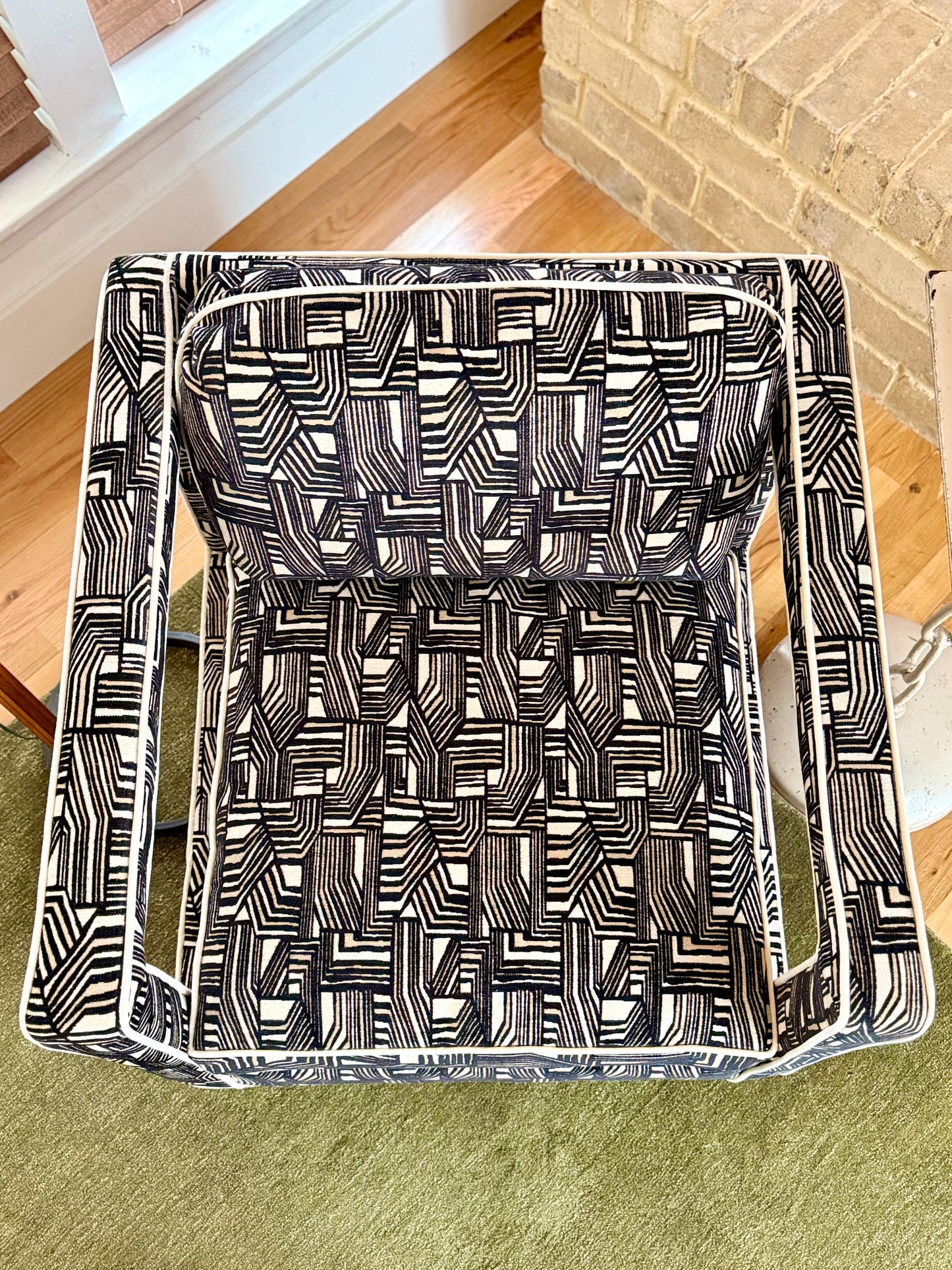 1970s Uncommon Cube Lounge Chair by Bernhardt Flair