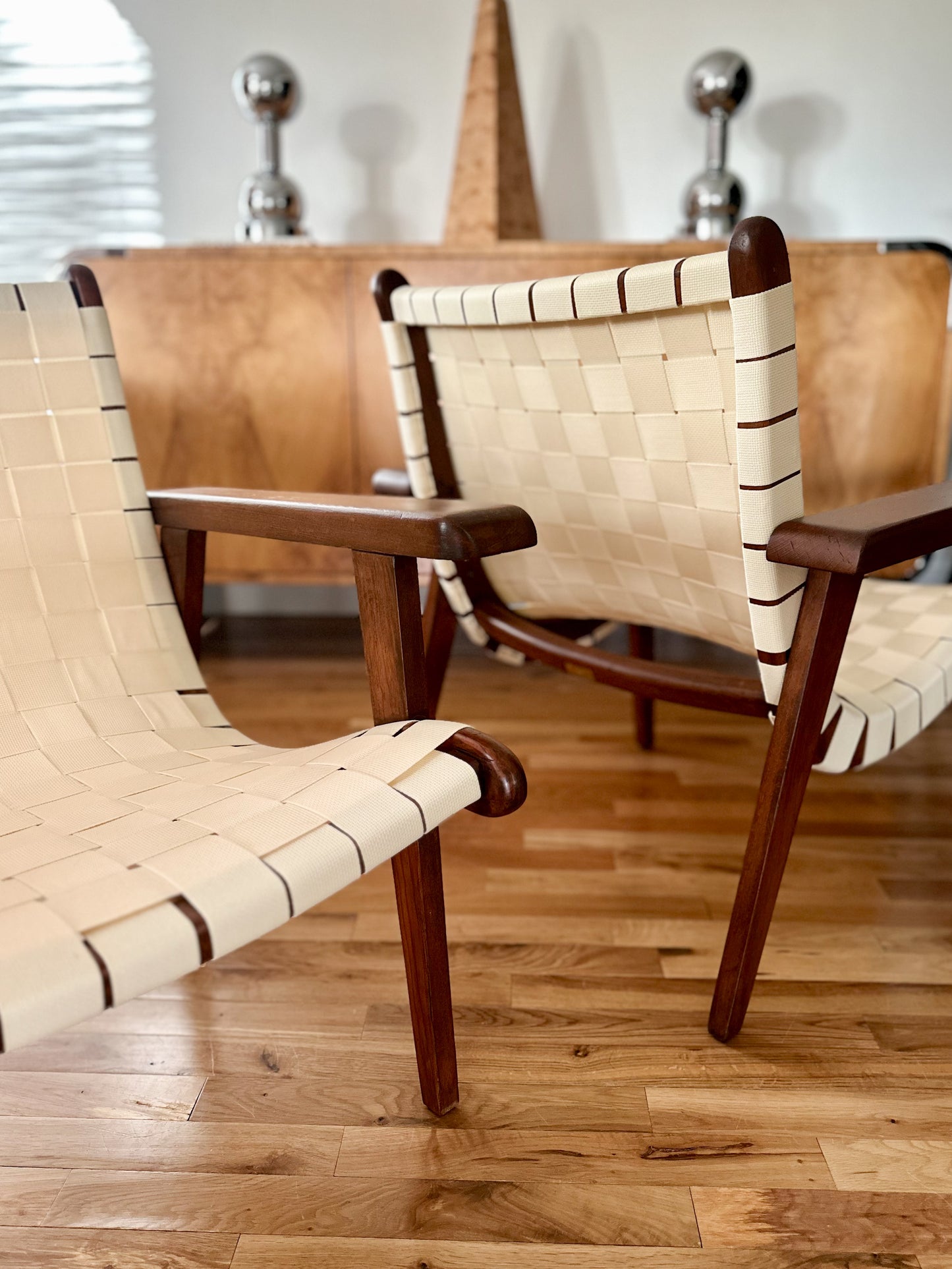 1950s 'San Miguelito' Arm Chairs by Michael Van Beuren for Domus - a pair