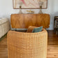1970s Sculptural Wicker Lounge Chair by Founders