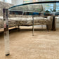 1970s Round Glass and Chrome Coffee Table by Milo Baughman