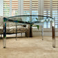 1970s Round Glass and Chrome Coffee Table by Milo Baughman