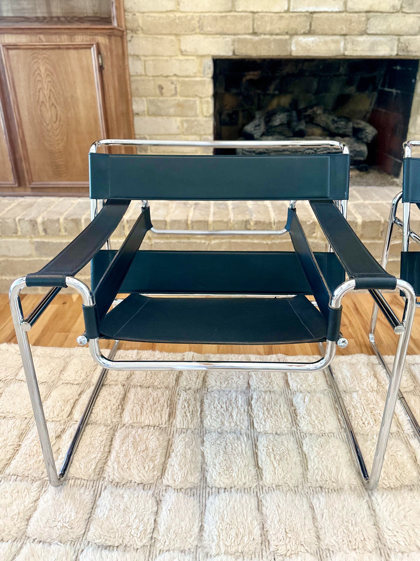 1970s Wassily Style Chairs After Marcel Breuer - a pair