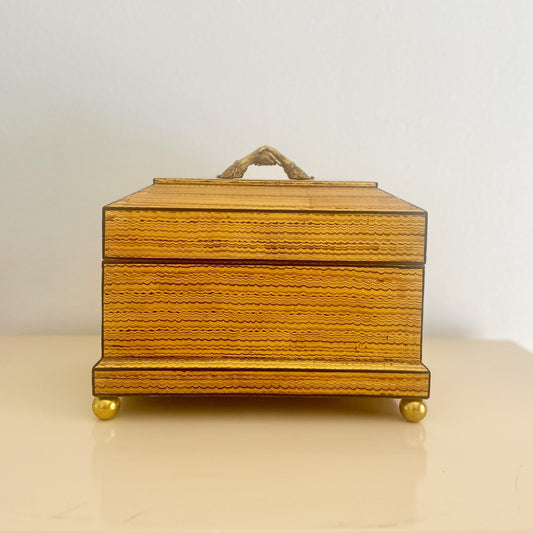 1980s Maitland Smith Humidor With Cedar and Humidity Control