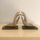 1980s Composite Hand Sculptures / Bookends