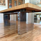 1970s Oak Herringbone Dining Table by Thayer Coggin