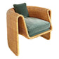 1970s Sculptural Wicker Lounge Chair by Founders