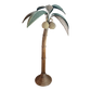 1980s Pencil Reed and Wicker Palm Tree Floor Lamp