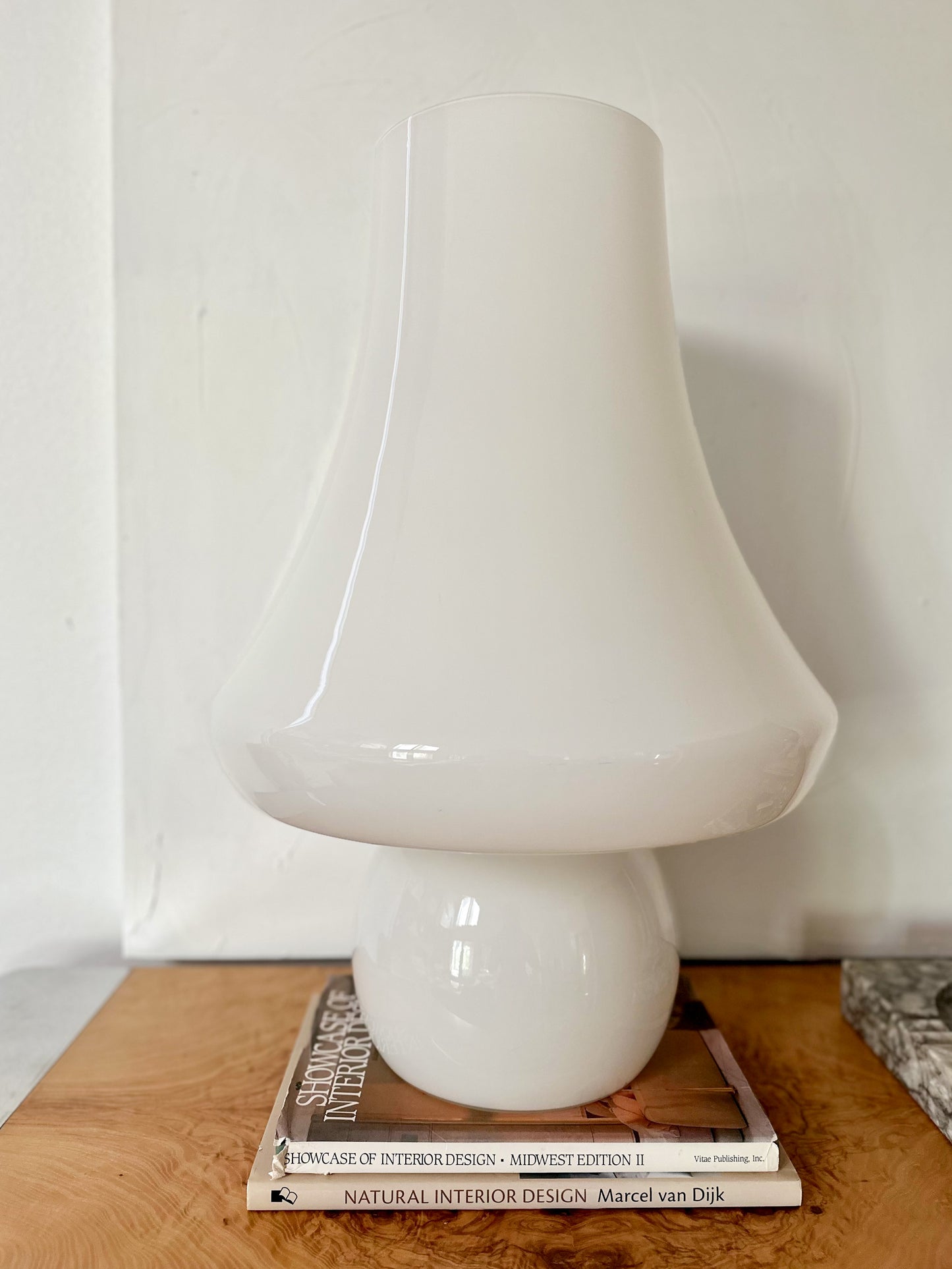 1960s Monumental Murano Glass Mushroom Lamp