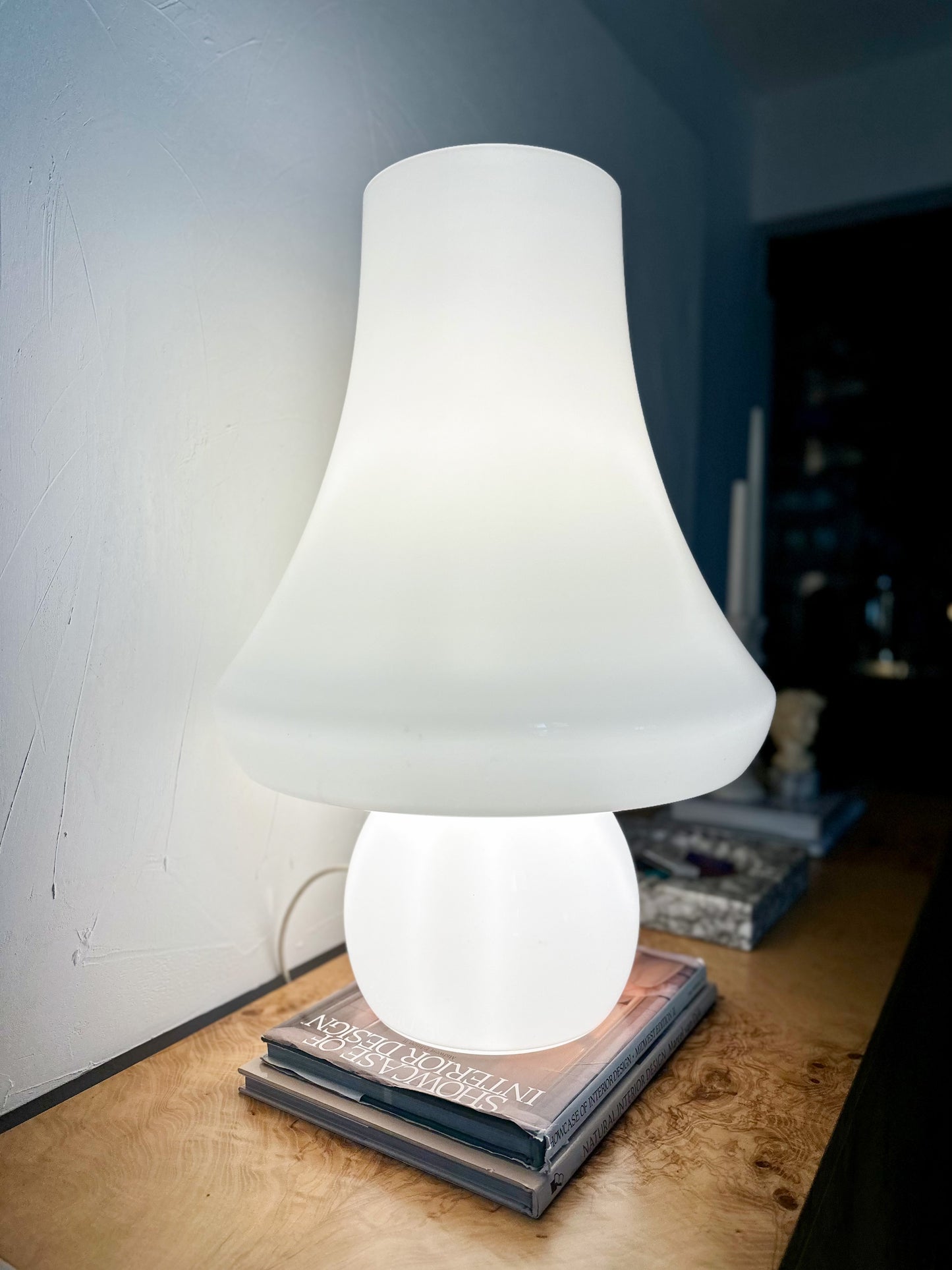 1960s Monumental Murano Glass Mushroom Lamp