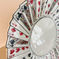 Handpainted Deck of Cards Ceramic Serving Platter