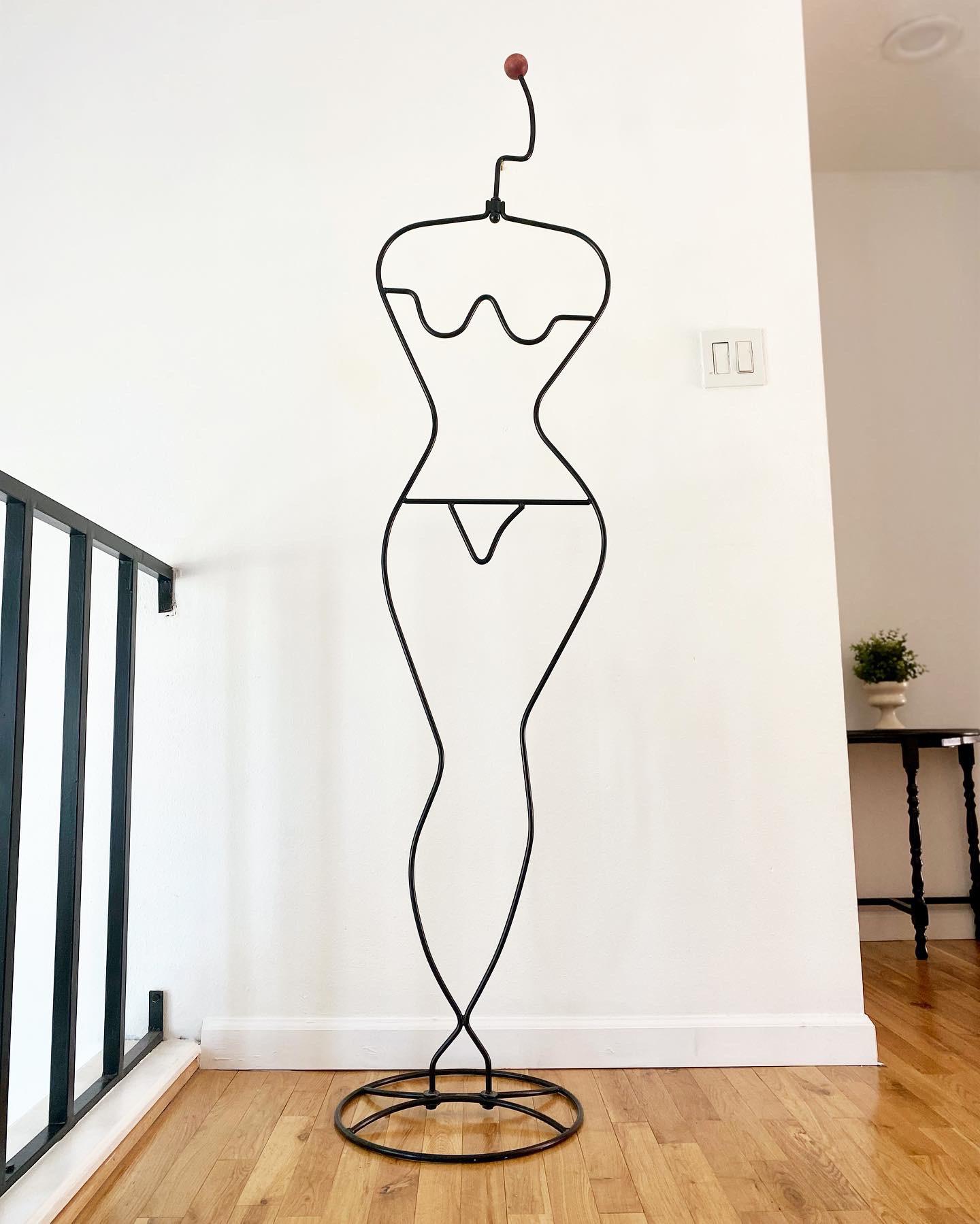 1980s Postmodern Female Figure Valet by Laurids Lonborg for Ikea