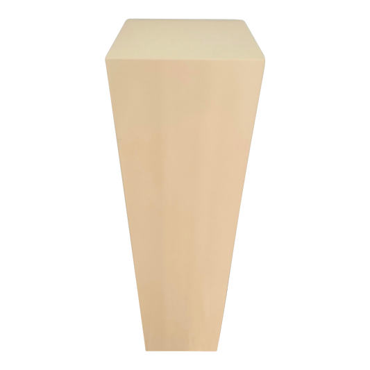 1980's Ivory Lacquered Pedestal