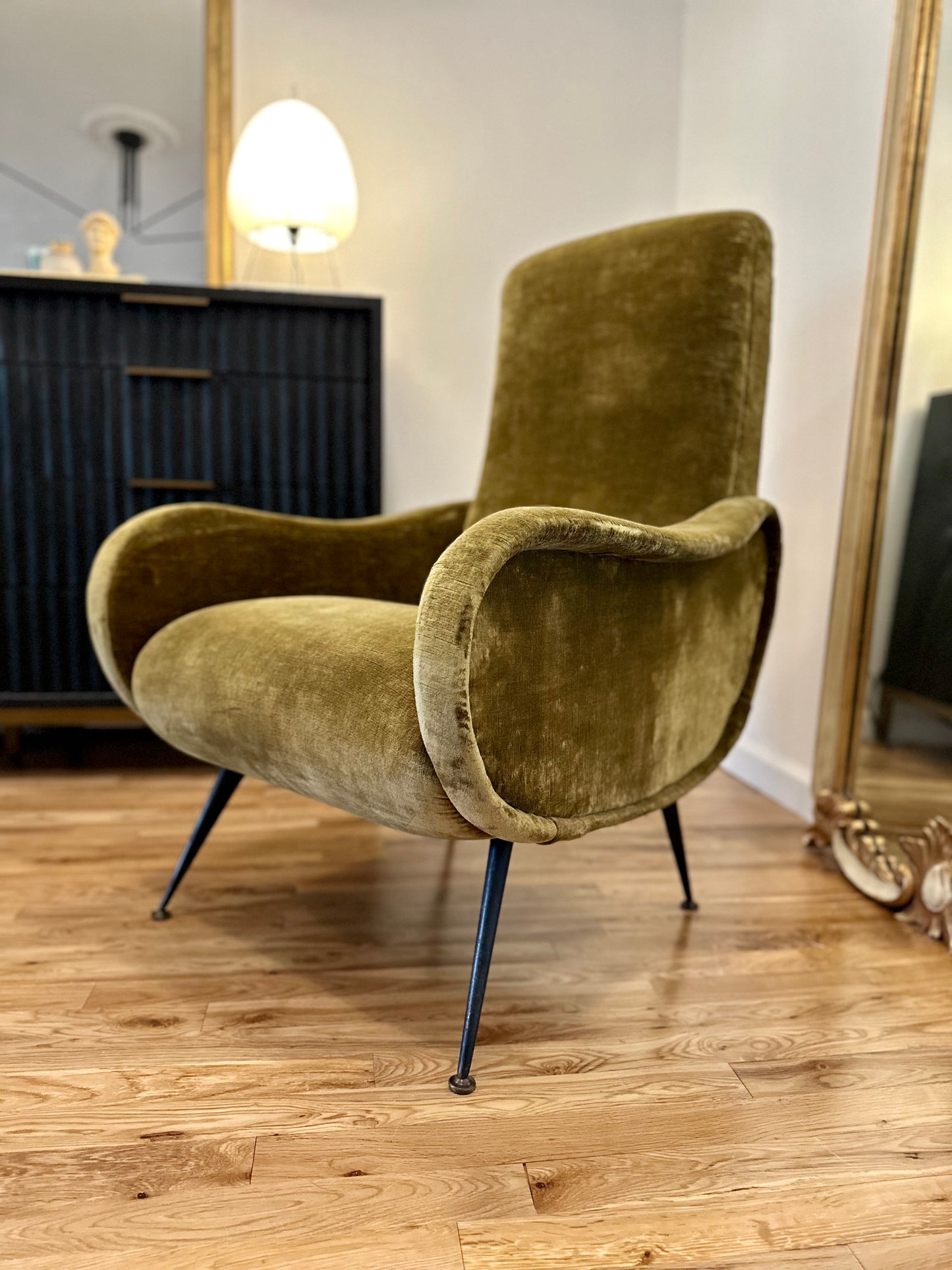 1950s Italian Marco Zanuso 'Lady Chair'