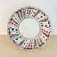 Handpainted Deck of Cards Ceramic Serving Platter