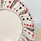 Handpainted Deck of Cards Ceramic Serving Platter