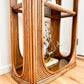 1970's Bent Bamboo étagère With Smoked Glass Shelves