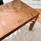 1980's Copper Wrapped Parsons Style Desk, Studio Made