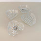 Crystal Card Suit Ashtrays / Ring Holders - Set of 4