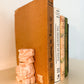 1970s Pink Marble Aztec Bookends - a Pair