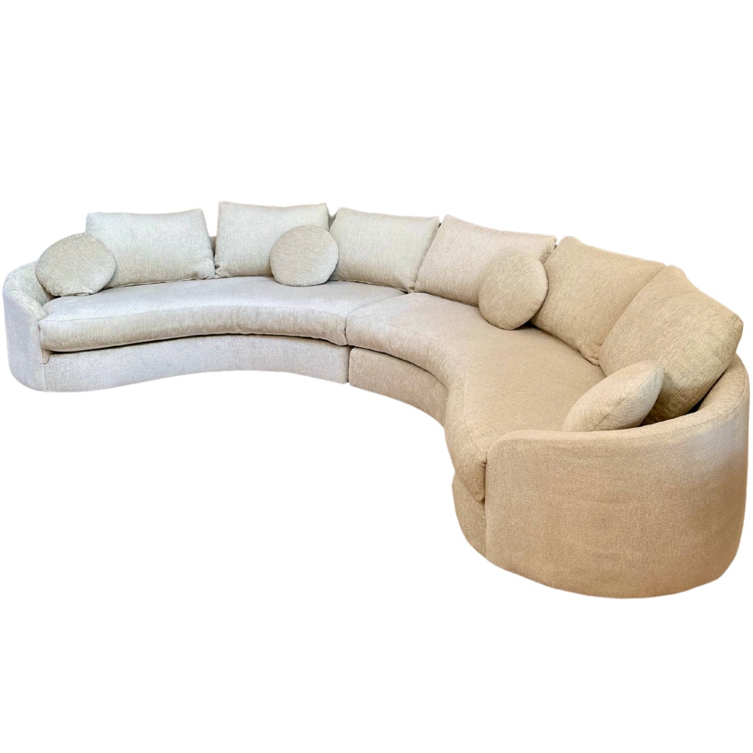 1960s Adrian Pearsall for Craft Associates Two-Piece Curved Sectional