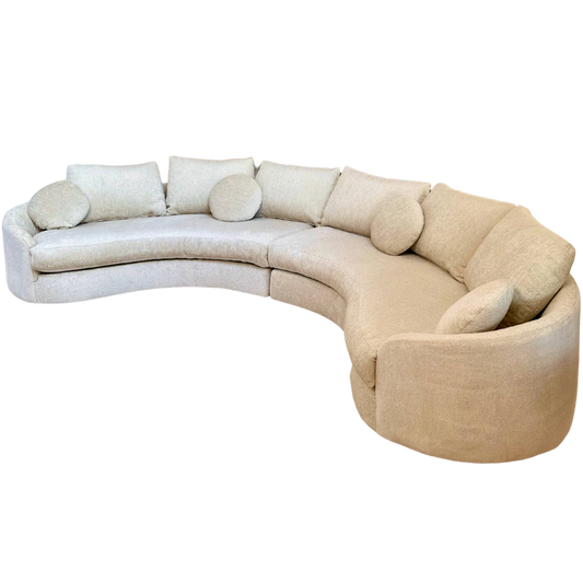 1960s Adrian Pearsall for Craft Associates Two-Piece Curved Sectional