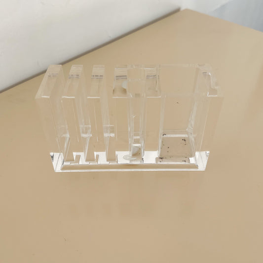 1970s Guzzini Lucite Desk Organizer