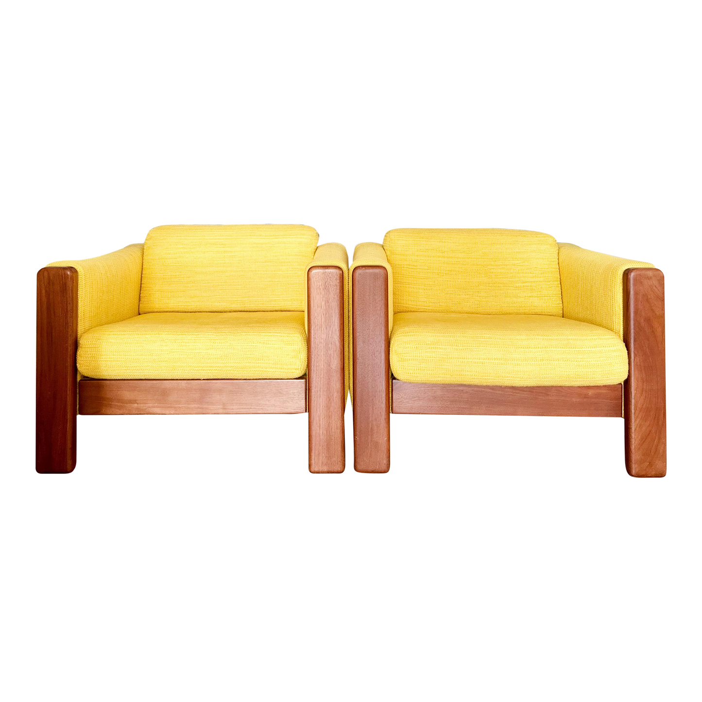 1974 Jim Eldon for Knoll Club Chairs - A Pair