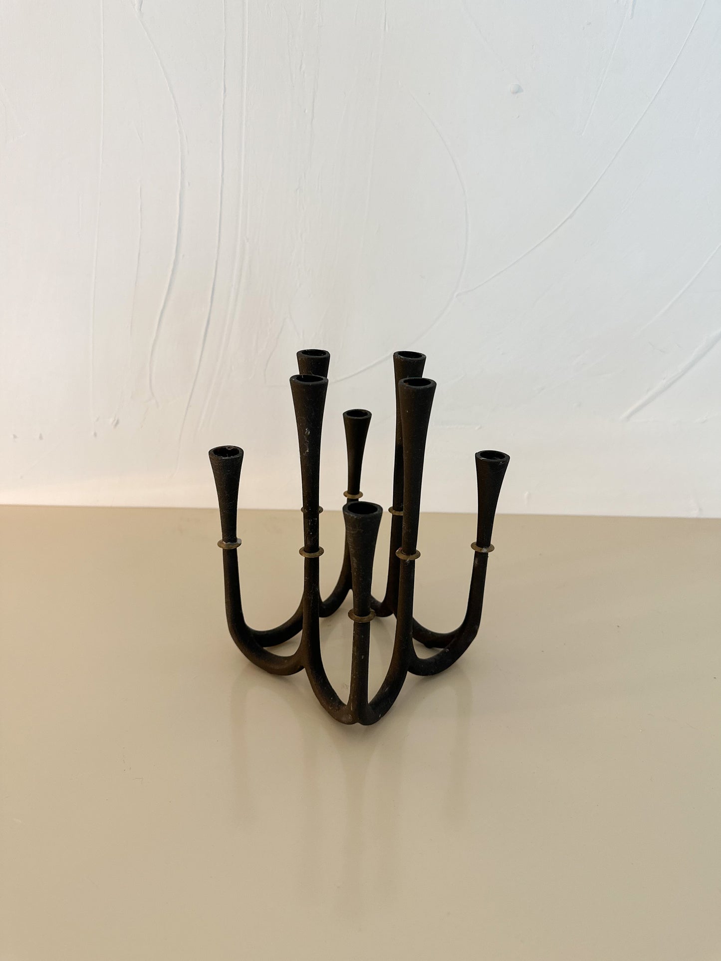 1960s MCM Danish Dansk Iron Candelabra