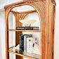 1970's Bent Bamboo étagère With Smoked Glass Shelves