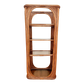1970's Bent Bamboo étagère With Smoked Glass Shelves