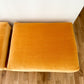 1970s Billy Baldwin Style X-Base Ottomans - a pair