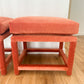 1978 Milo Baughman for Thayer Coggin Ottomans - a pair