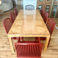 1980s Henredon 'Scene Two' Burlwood Extendable Dining Table