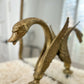 Vintage Sherle Wagner Brass Swan Tub Spout