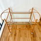 1970s Sculptural Pencil Reed Bar Trolley