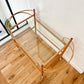 1970s Sculptural Pencil Reed Bar Trolley