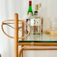 1970s Sculptural Pencil Reed Bar Trolley