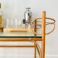 1970s Sculptural Pencil Reed Bar Trolley