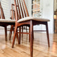 1960s Niels Koefoed Rosewood 'Eva' Dining Chairs - set of 6