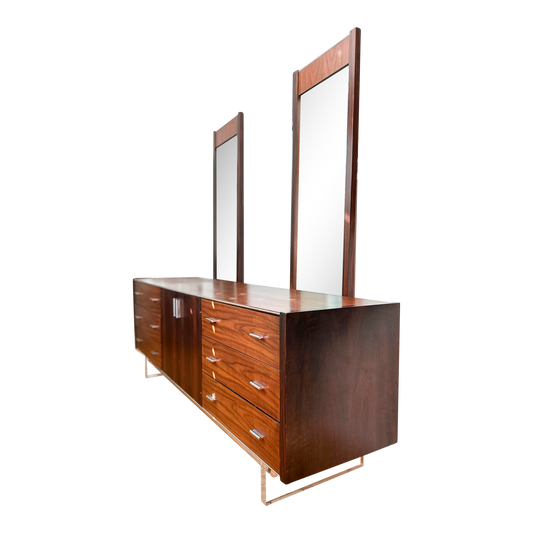 1960’s Rosewood, Lucite and Chrome Dresser From Modernage Furniture Company