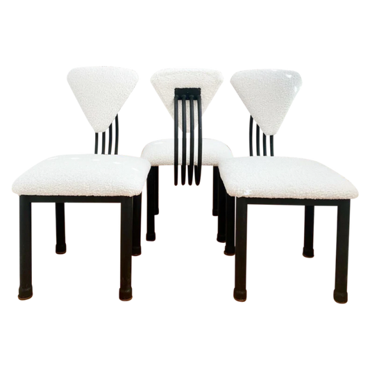 1980's Memphis Milano Dining Chairs Attributed to Ettore Sottsass